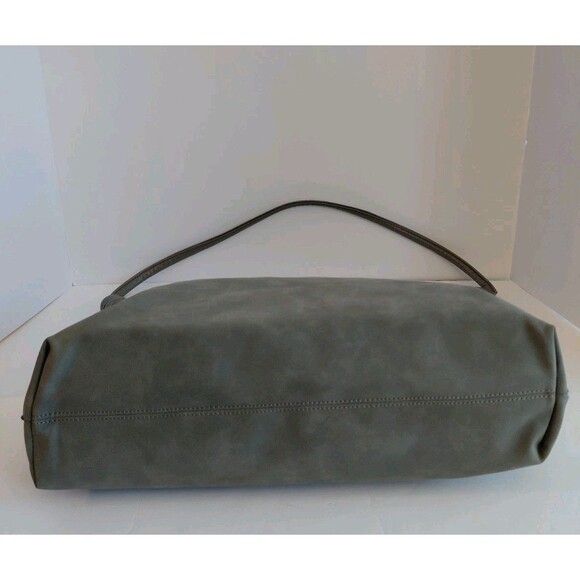 8 Other Reasons Gray Slouchy Lined Faux Leather Shoulder Bag - Picture 5 of 10
